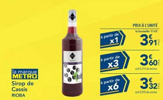 Sirop de Cassis RIOBA