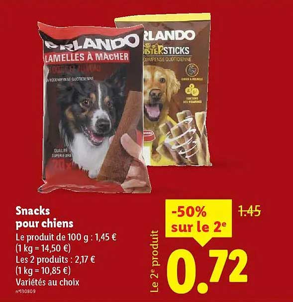 Snacks pour chiens