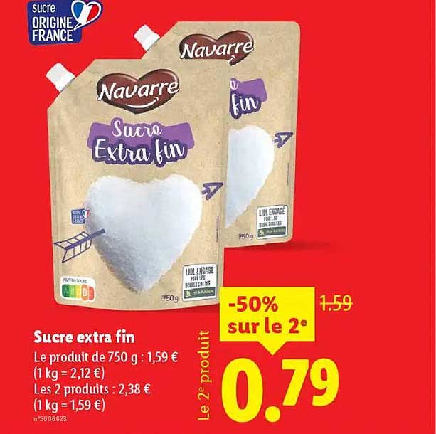 Sucre extra fin