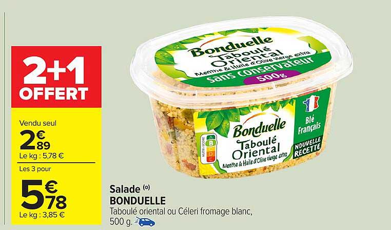 Taboulé oriental ou Céleri fromage blanc, 500 g