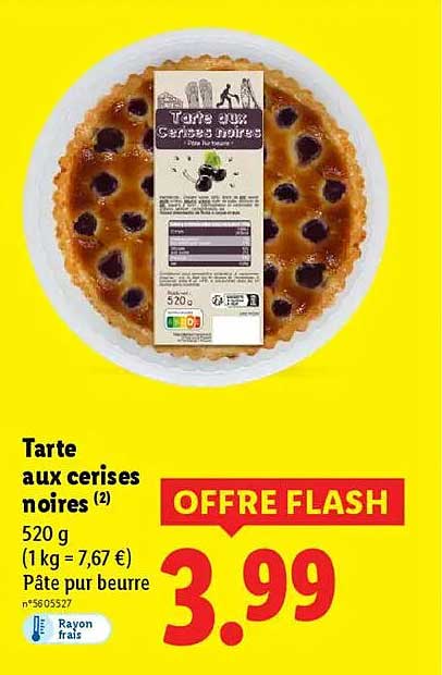 Tarte aux cerises noires