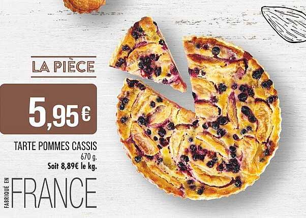 TARTE POMMES CASSIS