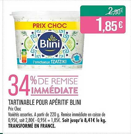 TARTINABLE POUR APÉRITIF BLINI