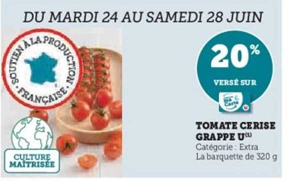 TOMATE CERISE GRAPPE U
