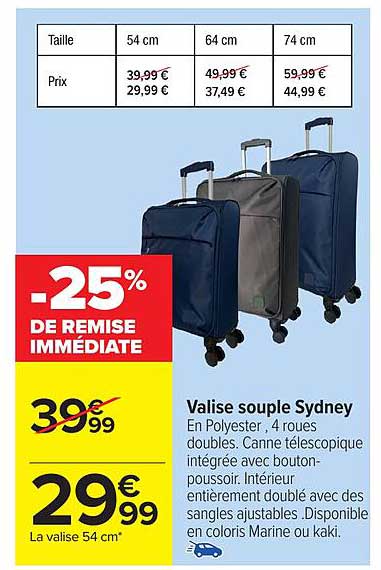 Valise souple Sydney