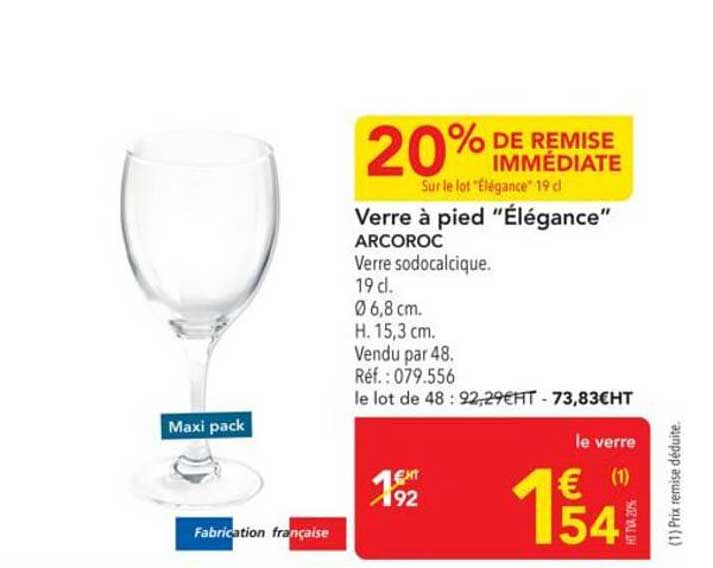 Verre à pied "Élégance" ARCOROC