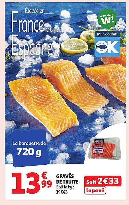 6 PAVÉS DE TRUITE