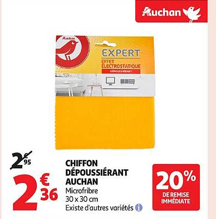 CHIFFON DÉPOUSSIÉRANT AUCHAN