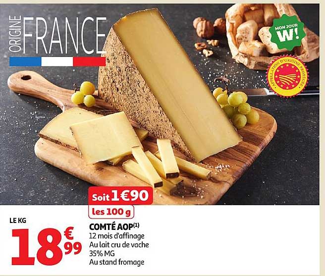 COMTÉ AOP 12 mois d'affinage