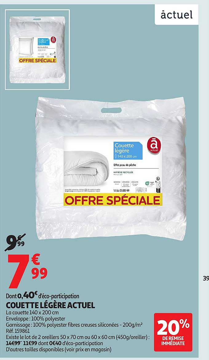 COUETTE LÉGÈRE ACTUEL