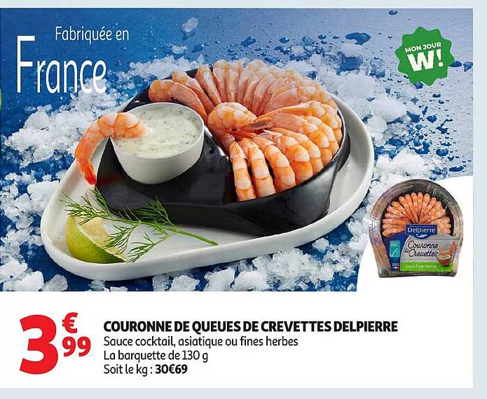 COURONNE DE QUEUES DE CREVETTES DELPIERRE