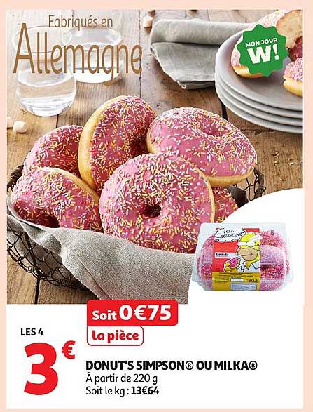 DONUT'S SIMPSON® OU MILKA®