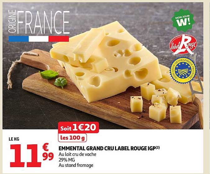 EMMENTAL GRAND CRU LABEL ROUGE IGP