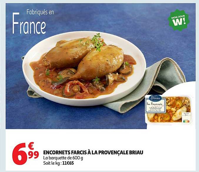 ENCORNETS FARCIS À LA PROVENÇALE BRIAU