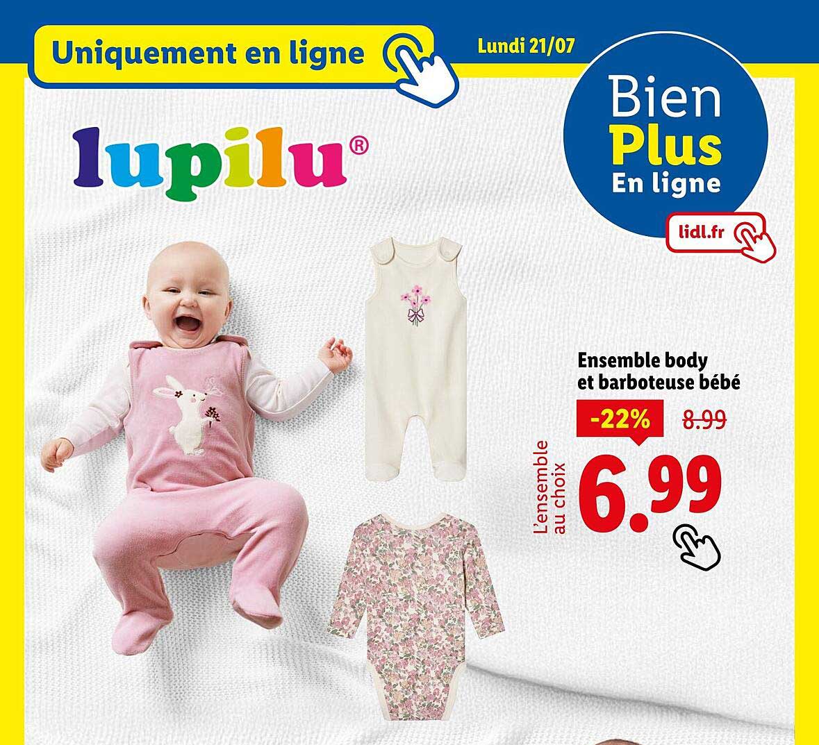 Ensemble body et barboteuse bébé