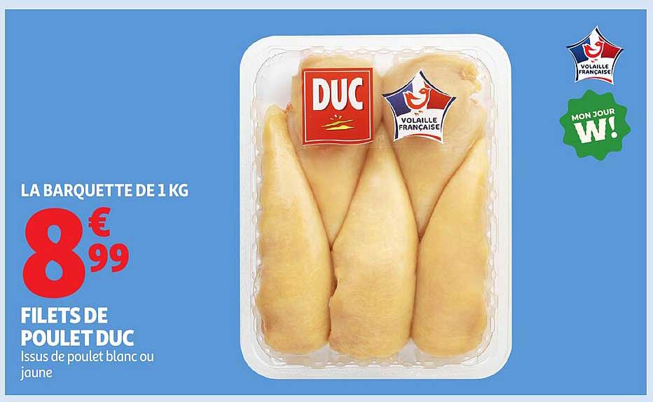 FILETS DE POULOT DUC