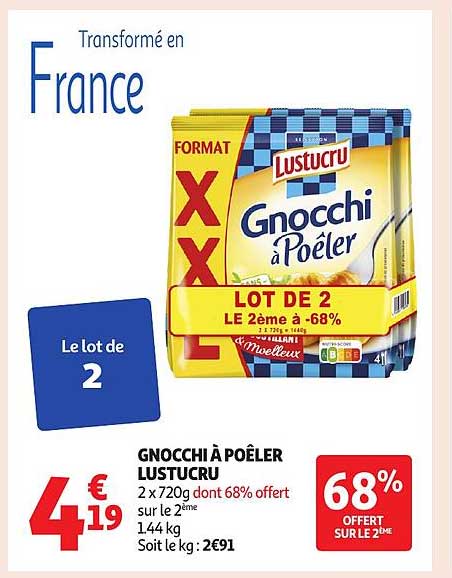 GNOCCHI À POÊLER LUSTUCRU