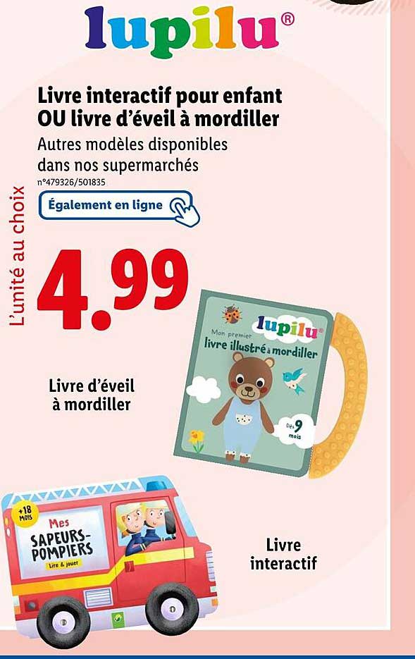 Livre interactif pour enfant OU livre d’éveil à mordiller