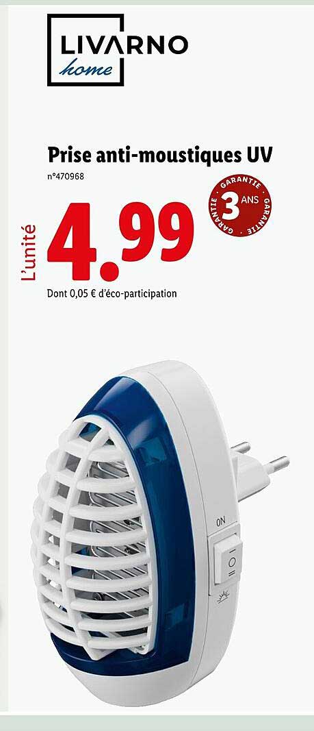 Prise anti-moustiques UV