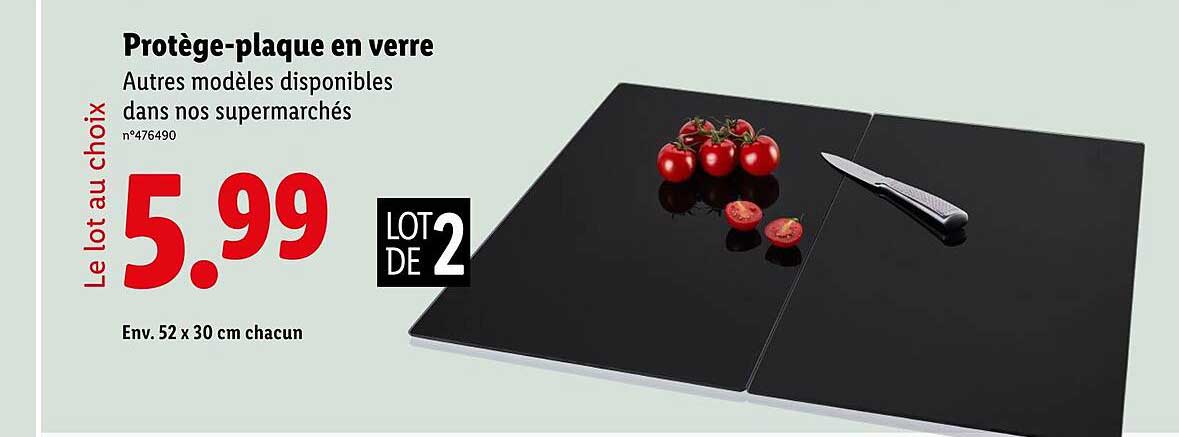 Protège-plate en verre
