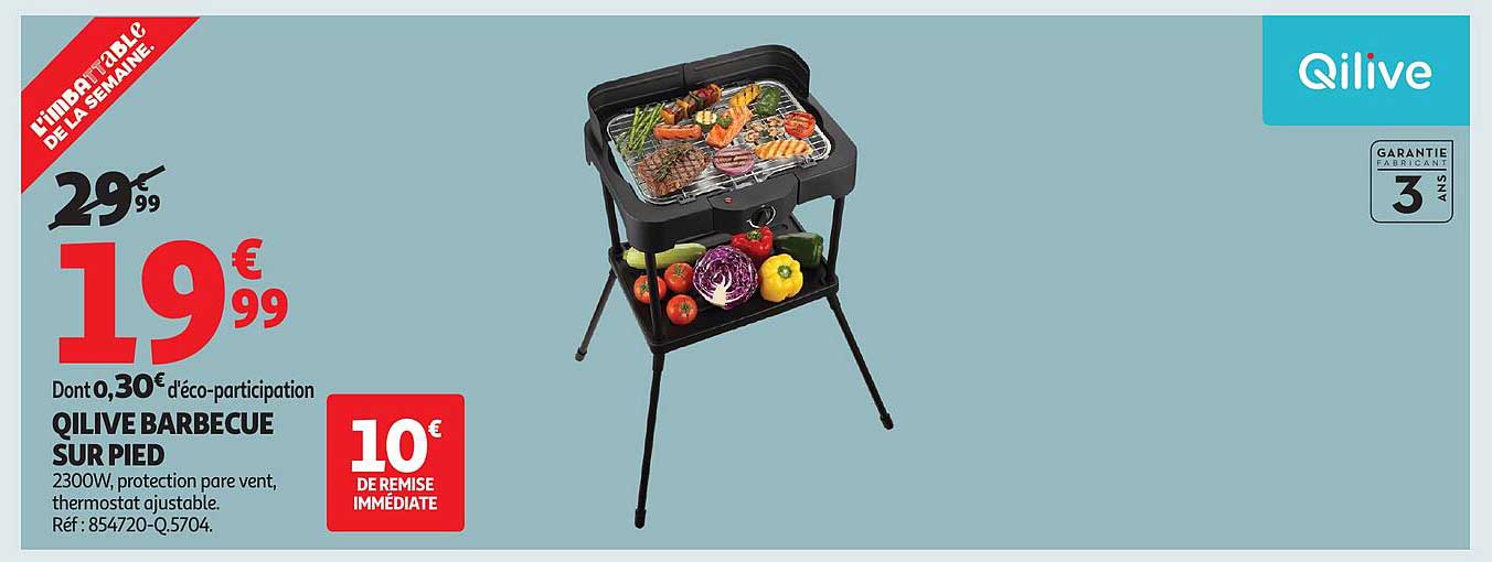 QILIVE BARBECUE SUR PIED