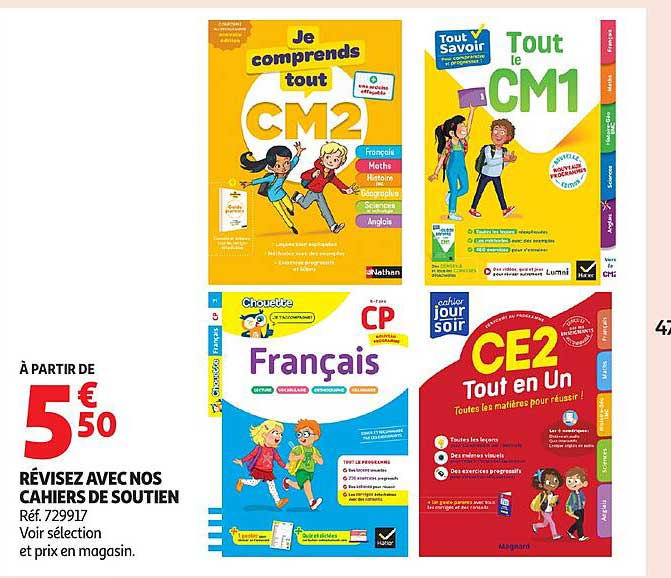 RÉVISEZ AVEC NOS CAHIERS DE SOUTIEN