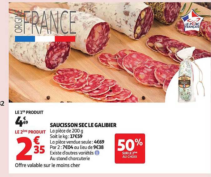 SAUCISSON SEC LE GALIBIER