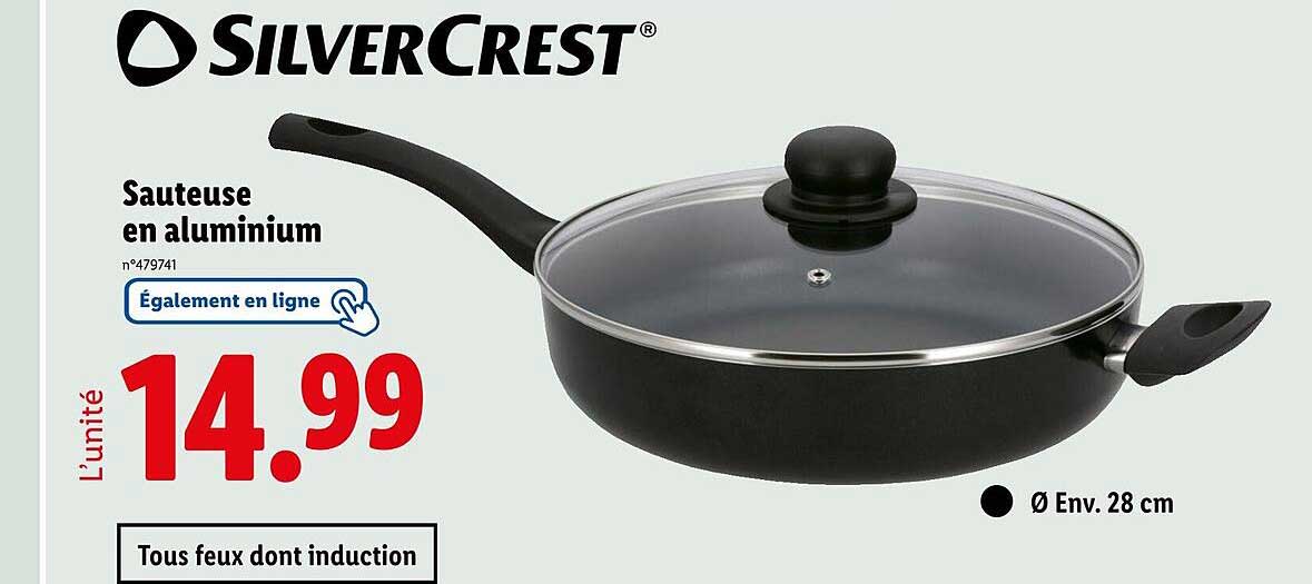 Sauteuse en aluminium