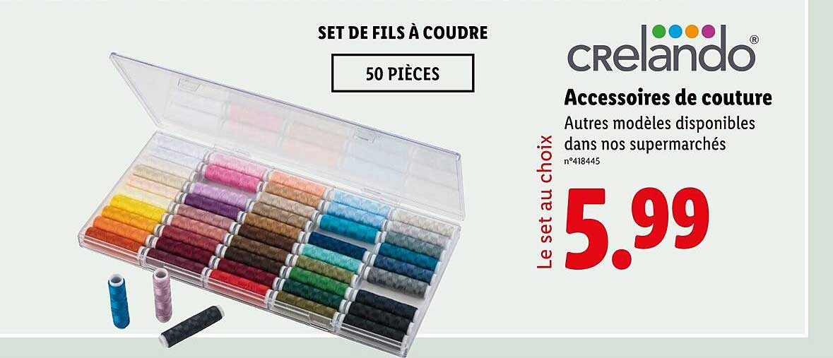 SET DE FILS À COUDRE 50 PIÈCES