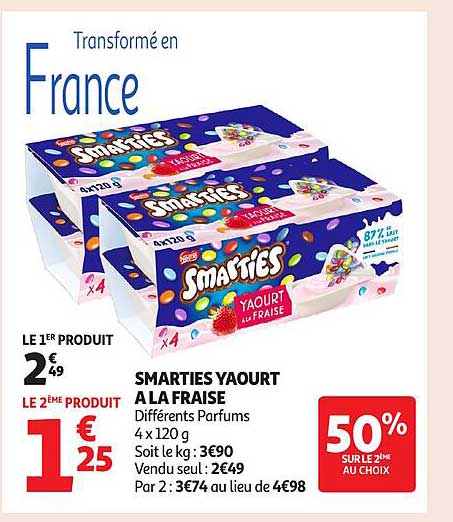 SMARTIES YAOURT A LA FRAISE