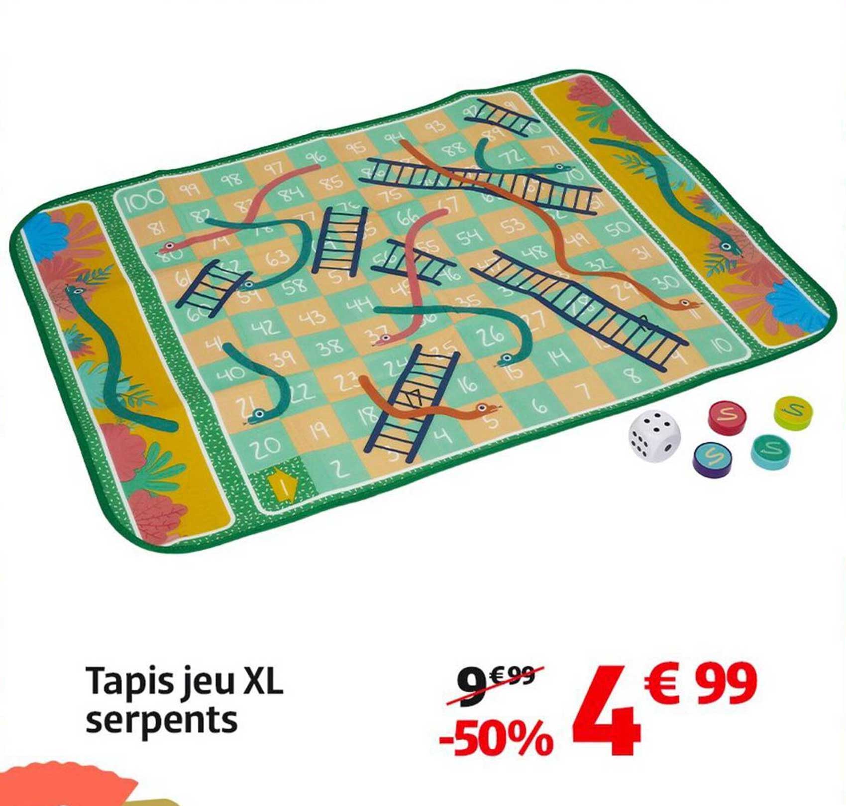 Tapis jeu XL serpents