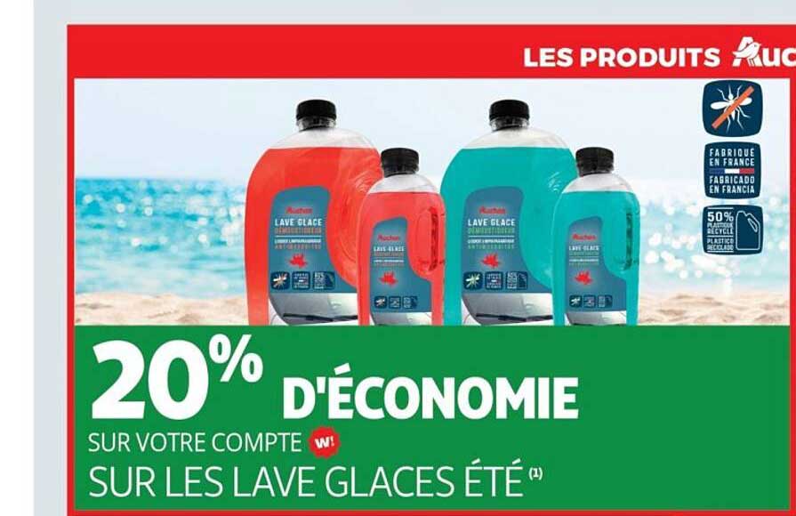 20% D'ÉCONOMIE SUR VOTRE COMPTE W! SUR LES LAVE GLACES ÉTÉ (1)