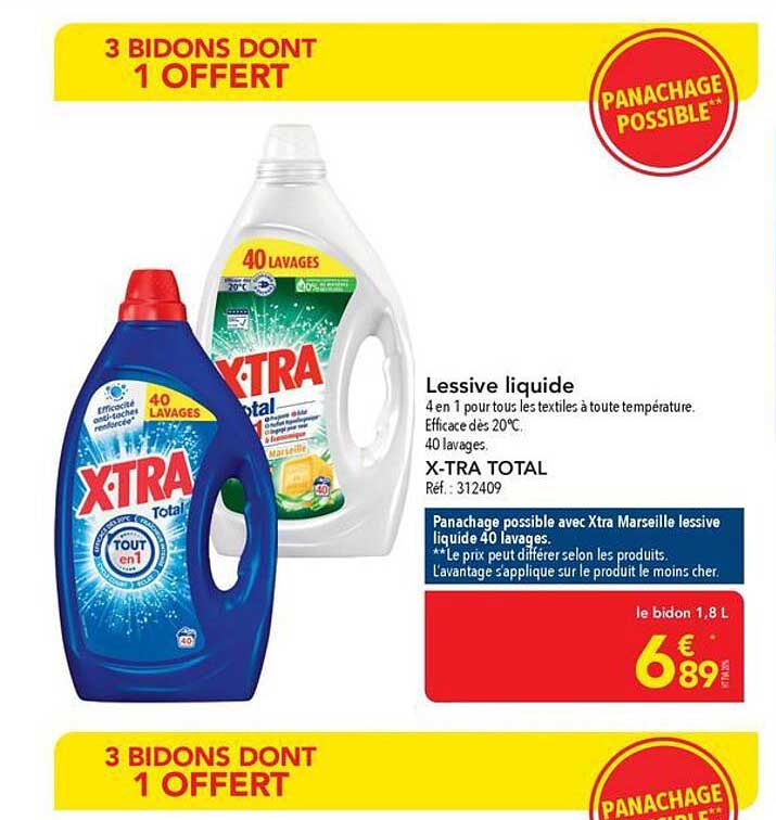 3 BIDONS DONT 1 OFFERT