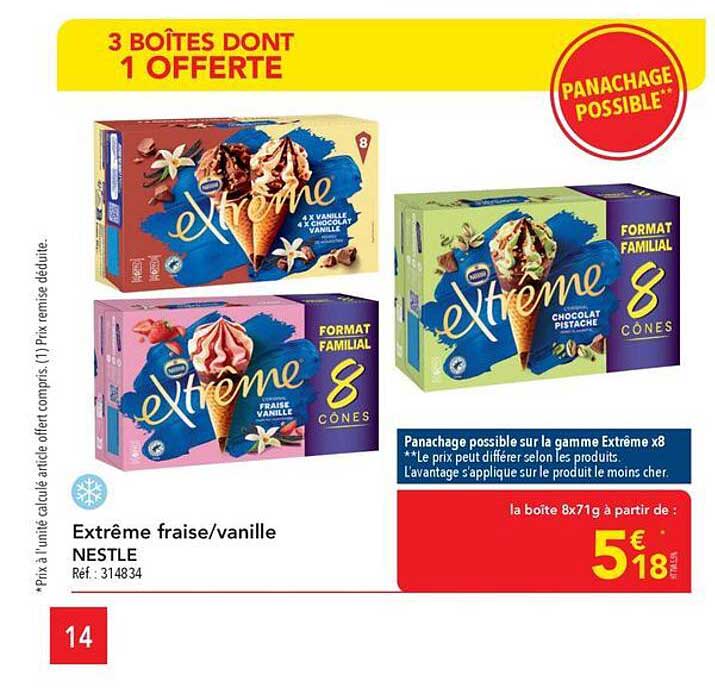 3 BOÎTES DONT 1 OFFERTE