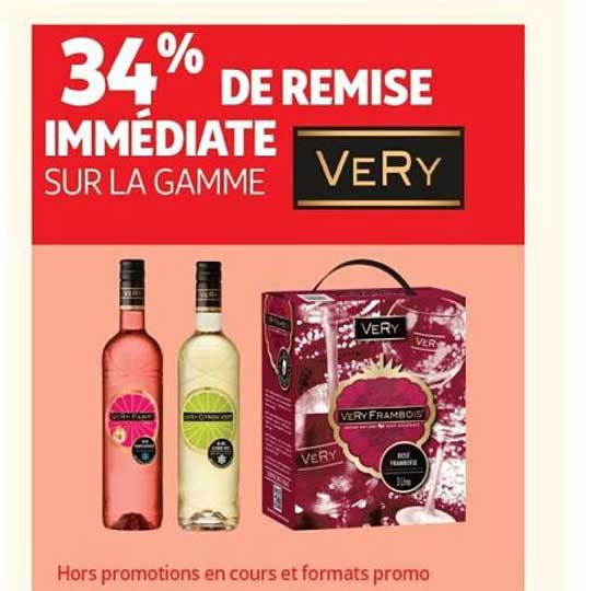 34% DE REMISE IMMÉDIATE SUR LA GAMME VERY