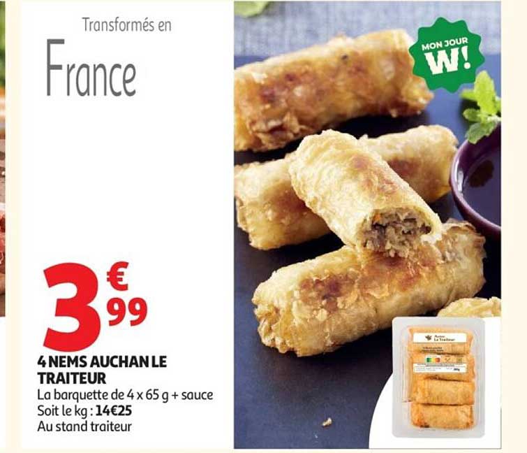 4 NEMS AUCHAN LE TRAITEUR