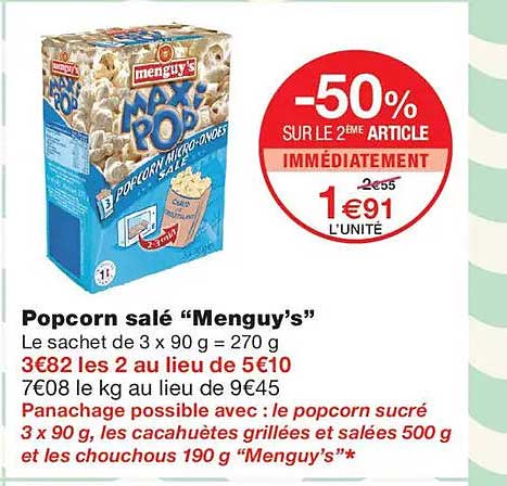 -50% SUR LE 2ÈME ARTICLE IMMÉDIATEMENT