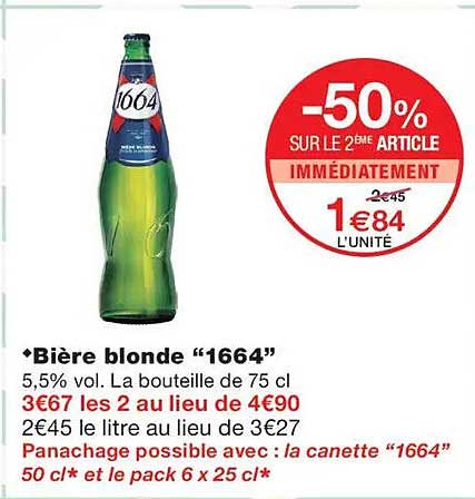 -50% SUR LE 2ème ARTICLE IMMÉDIATEMENT