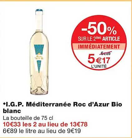 -50% SUR LE 2ÈME ARTICLE IMMÉDIATEMENT