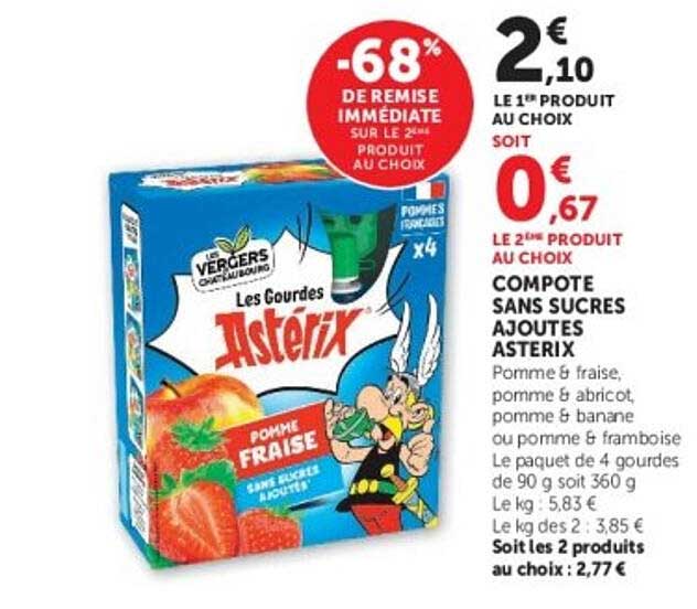 -68% DE REMISE IMMÉDIATE SUR LE 2ème PRODUIT AU CHOIX