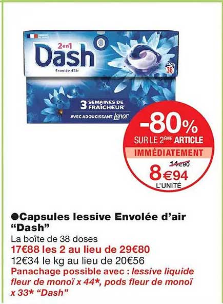 -80% SUR LE 2ÈME ARTICLE IMMÉDIATEMENT