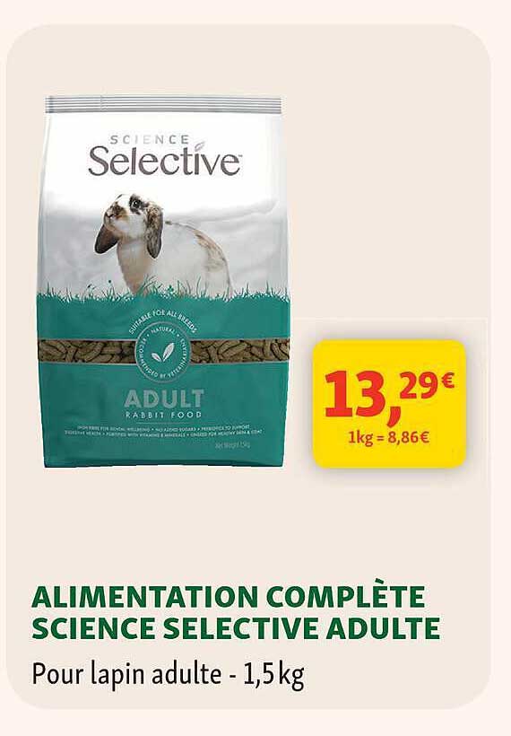 ALIMENTATION COMPLÈTE SCIENCE SELECTIVE ADULTE
