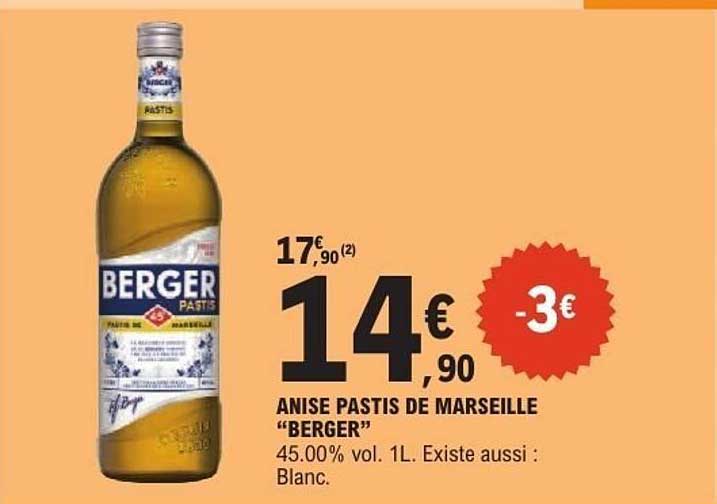 ANISE PASTIS DE MARSEILLE “BERGER”