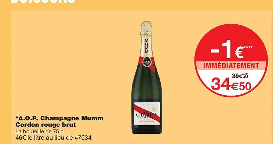 A.O.P. Champagne Mumm Cordon rouge brut