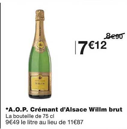 A.O.P. Crémant d'Alsace Willm brut