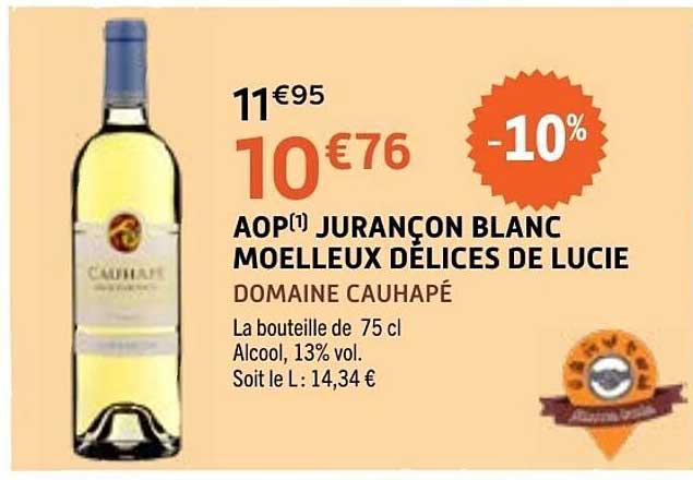 AOP(1) JURANÇON BLANC MOELLEUX DÉLICES DE LUCIE