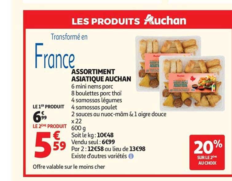ASSORTIMENT ASIATIQUE AUCHAN