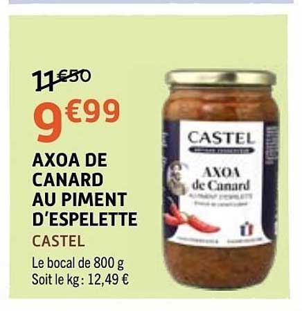 AXOA DE CANARD AU PIMENT D'ESPELETTE CASTEL