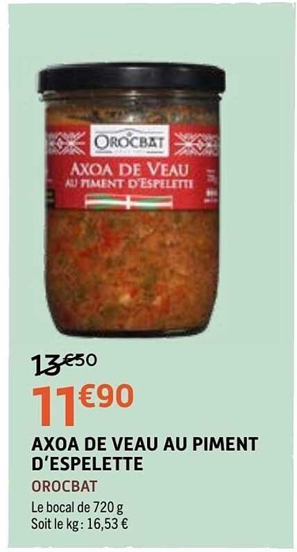 AXOA DE VEAU AU PIMENT D’ESPELETTE