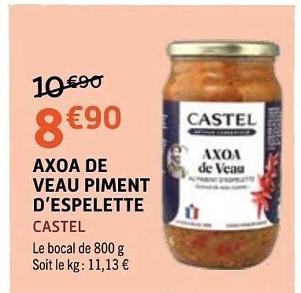 AXOA DE VEAU PIMENT D'ESPELETTE CASTEL